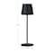 Hello Honey® 14.5" Black Round Metal LED Rechargeable Table Lamp